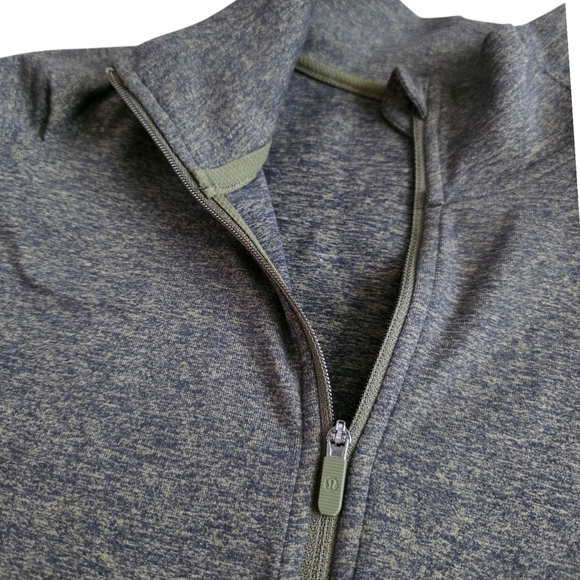 Lululemon Olive Green Extra Mile 1/2 Zip Women's Pullover Top 8 - Picture 4 of 7